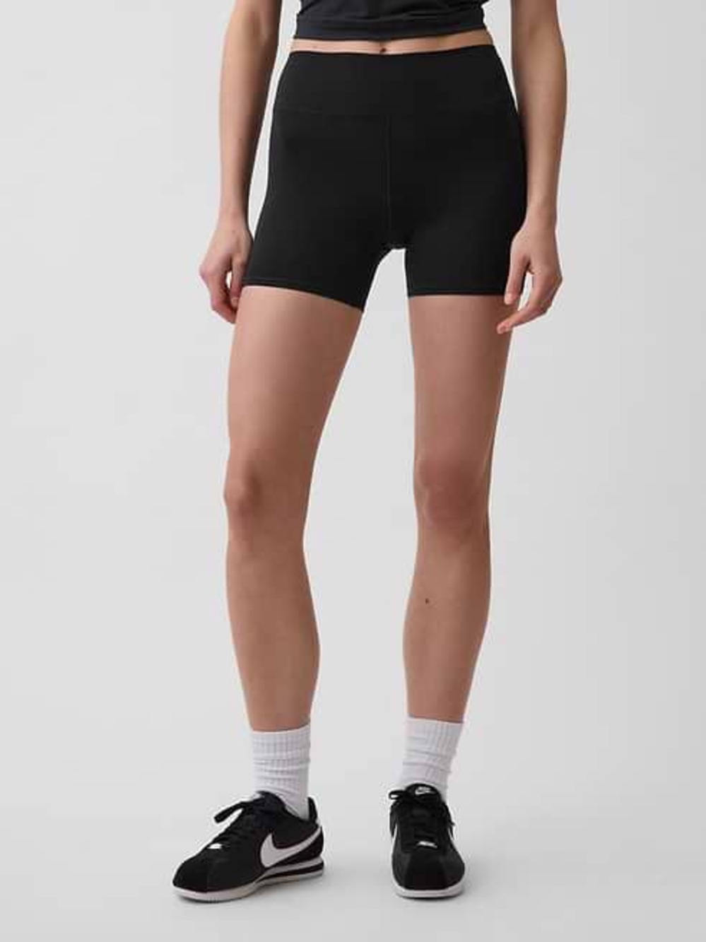 GAP Black High-Rise Bike Shorts